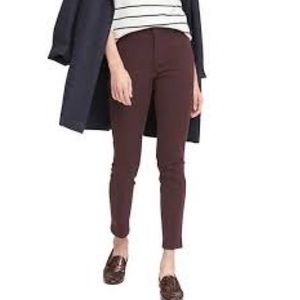 Banana Republic Sloan Pants in Dark Burgundy